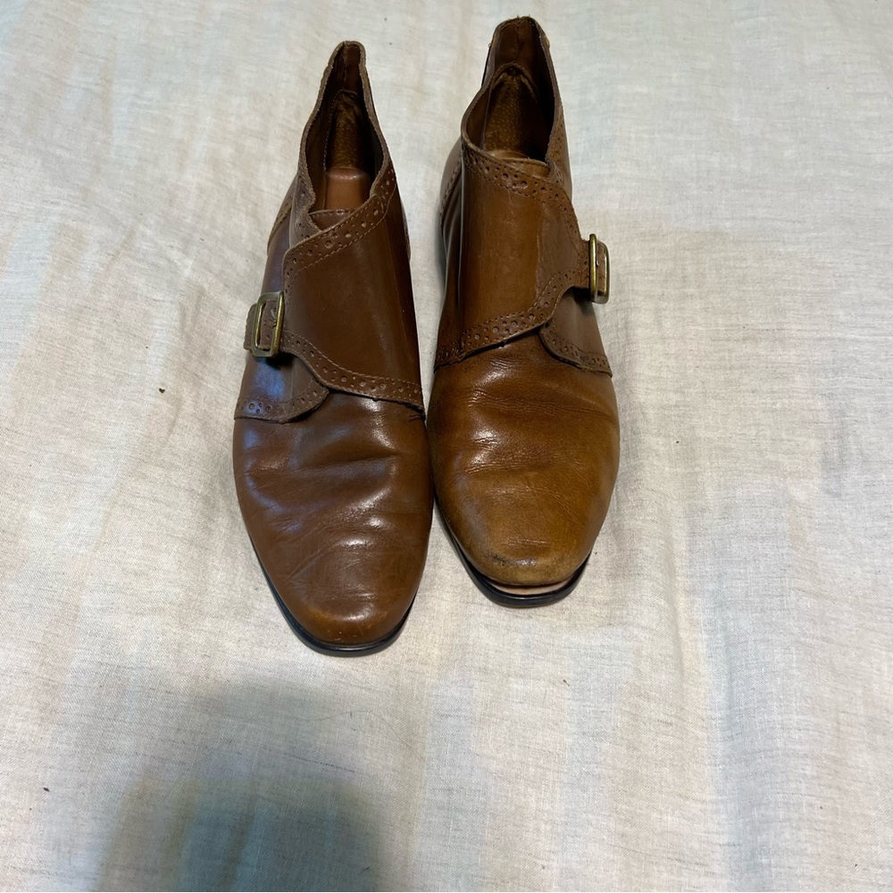 Calico ankle booties sz 7.5